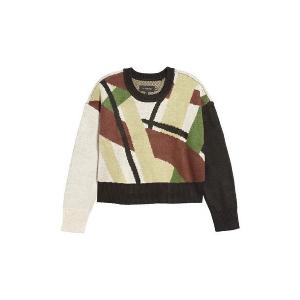 11 Honore Alexis pattern sweater in abstract lines size 0 runs big